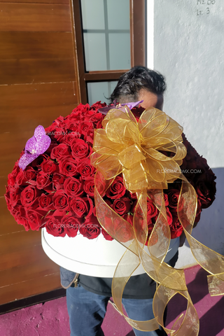 Bacalar Especial (300 rosas y Flores de orquídea)