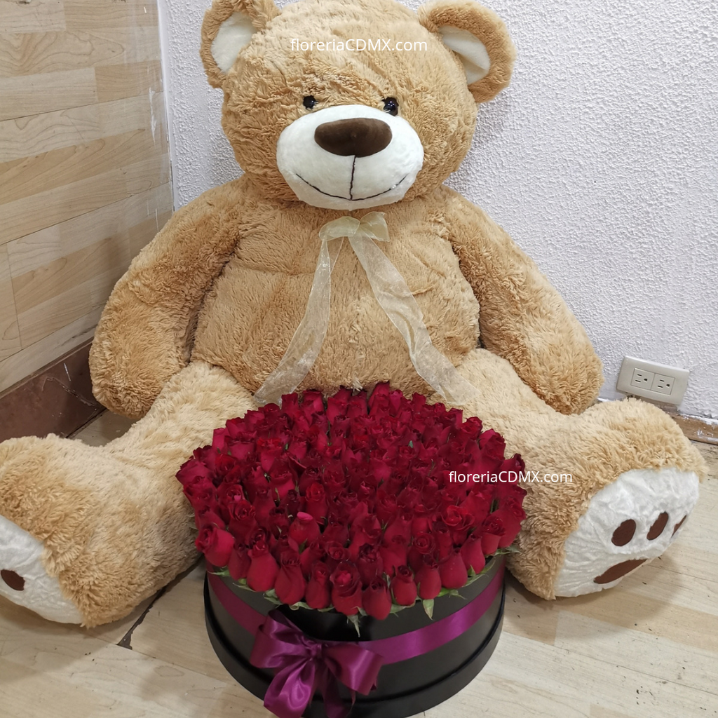 Oso gigante de rosas hotsell